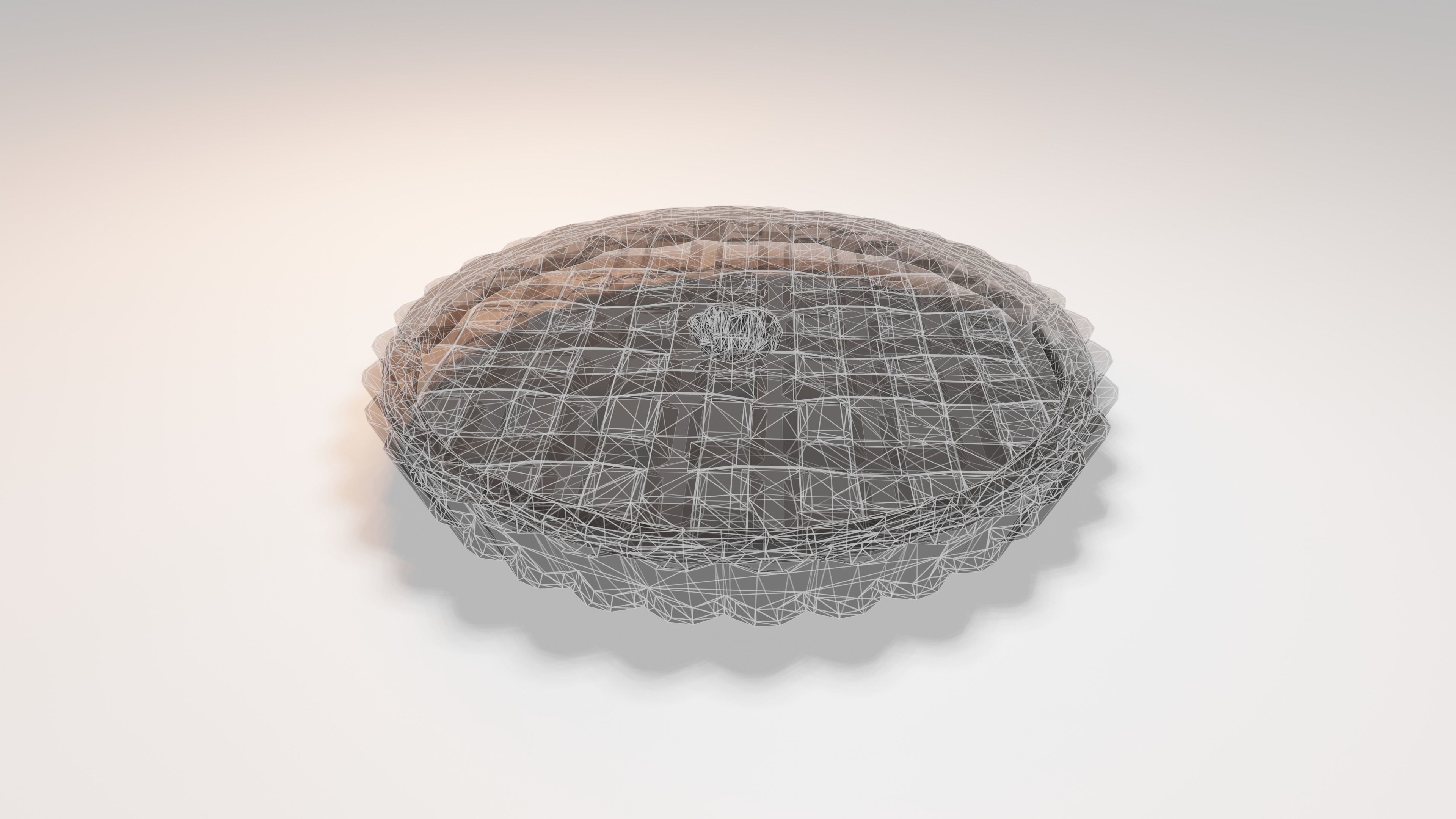 Tomato Pie  Low-poly 3D model_9