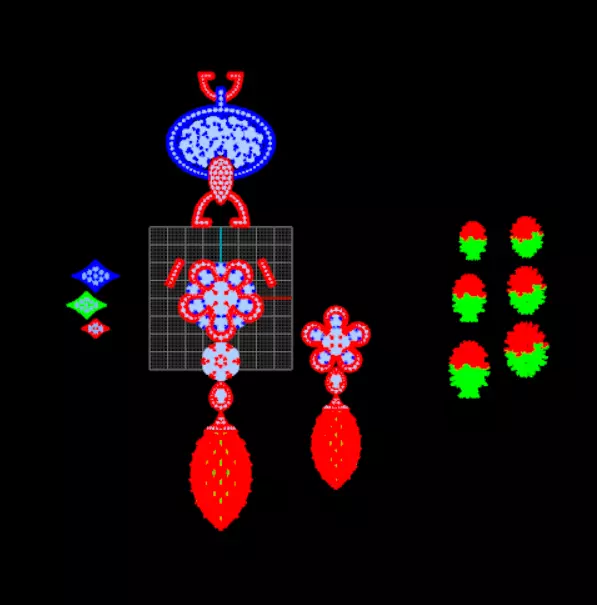 set eaating pandant 3D print model_0