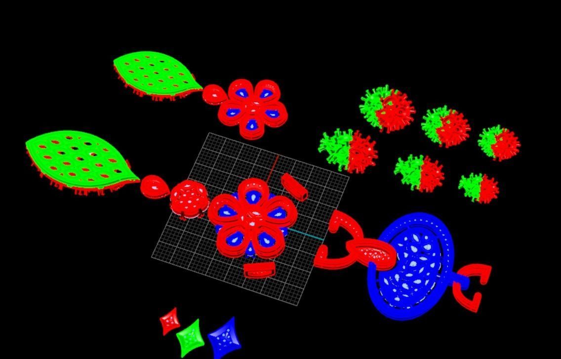 set eaating pandant 3D print model_1