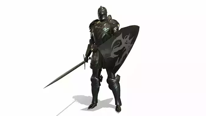 Cavalry Armor Low-poly 3D model