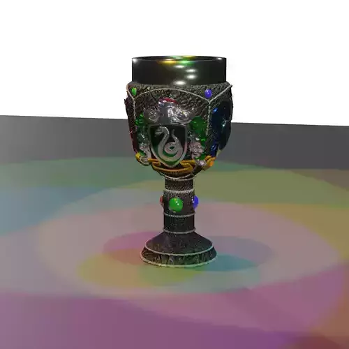Four Potter Houses Combined Goblet 3D model
