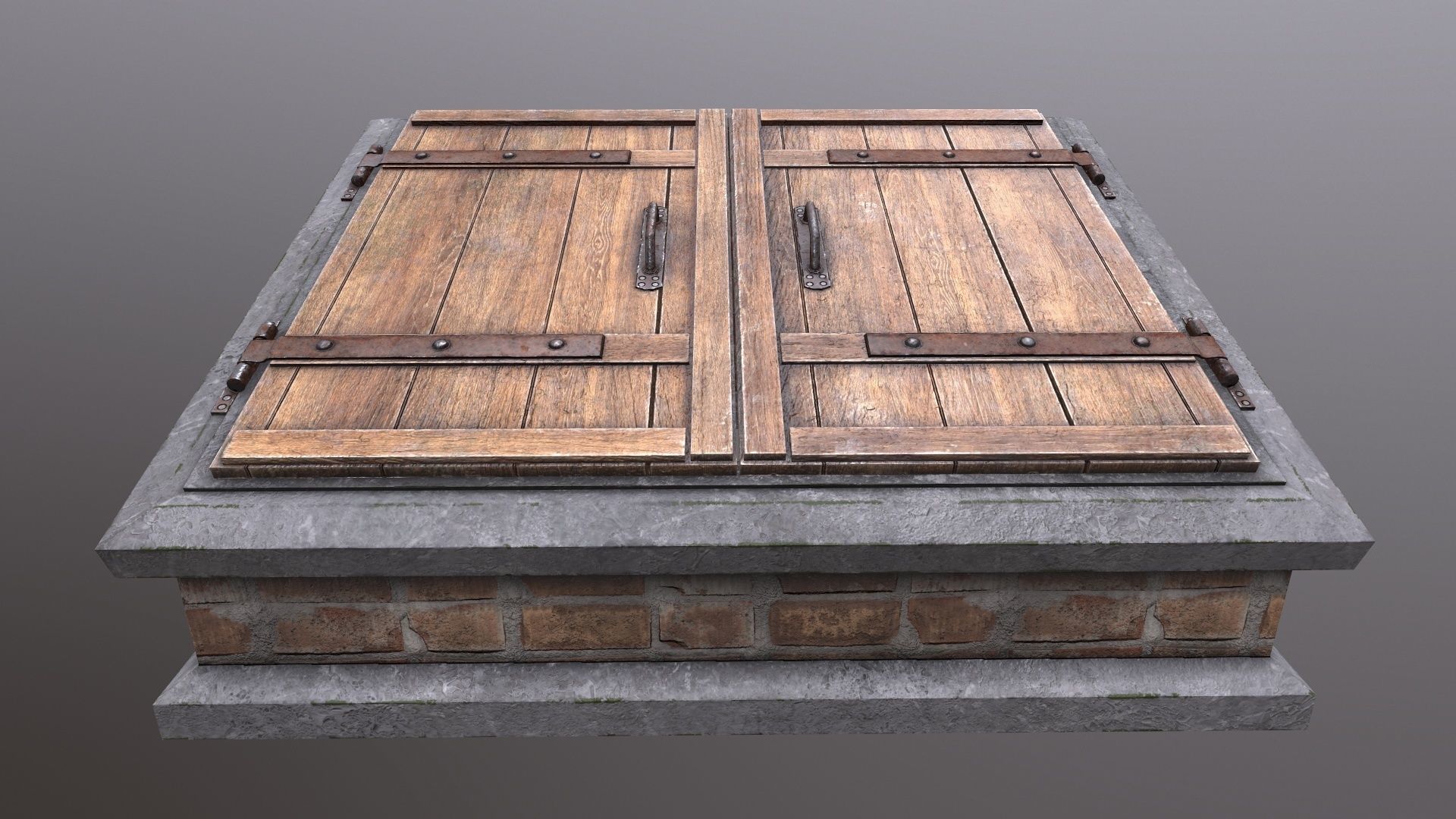 Basement Entrance PBR Low-poly 3D model_13