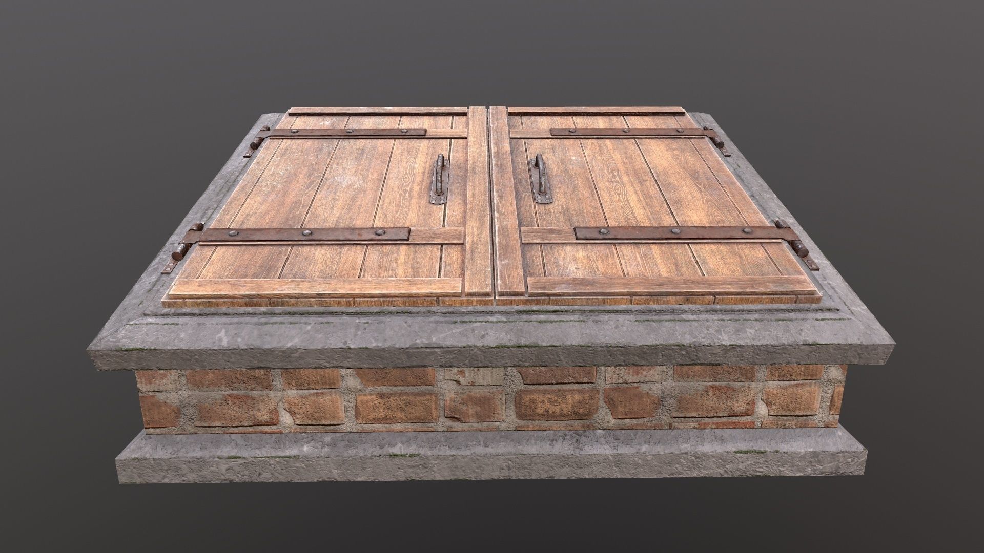 Basement Entrance PBR Low-poly 3D model_3