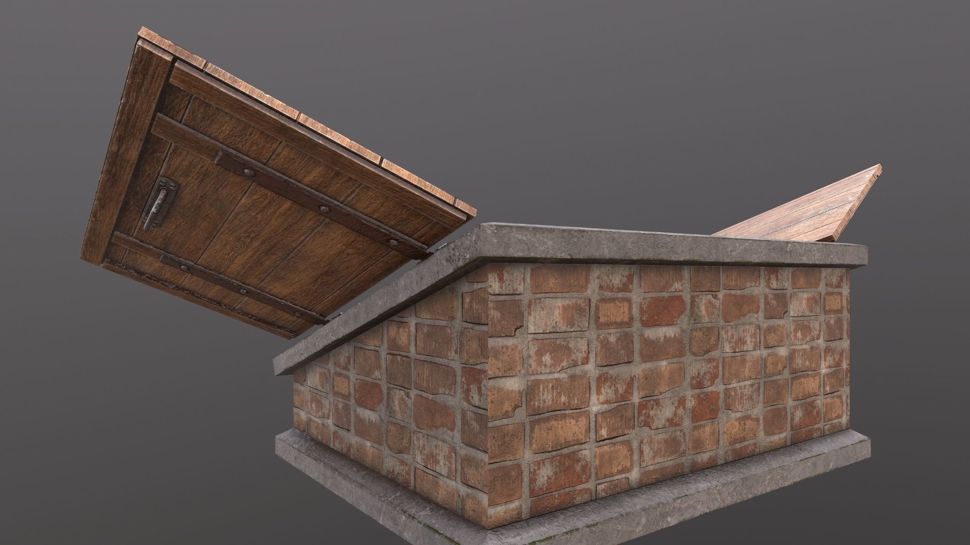 Basement Entrance PBR Low-poly 3D model_11