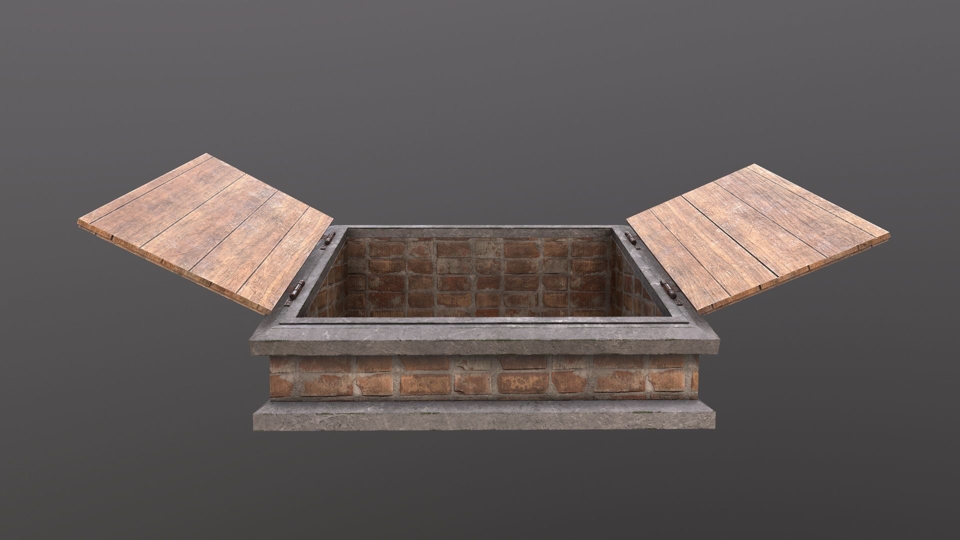 Basement Entrance PBR Low-poly 3D model_9