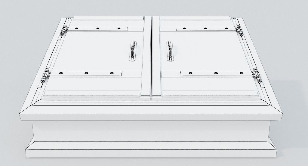 Basement Entrance PBR Low-poly 3D model_14