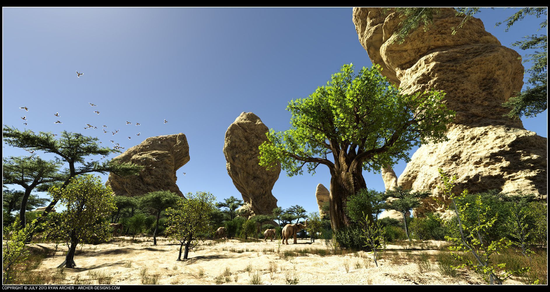 2020 XfrogPlants Africa Library 3D model_2