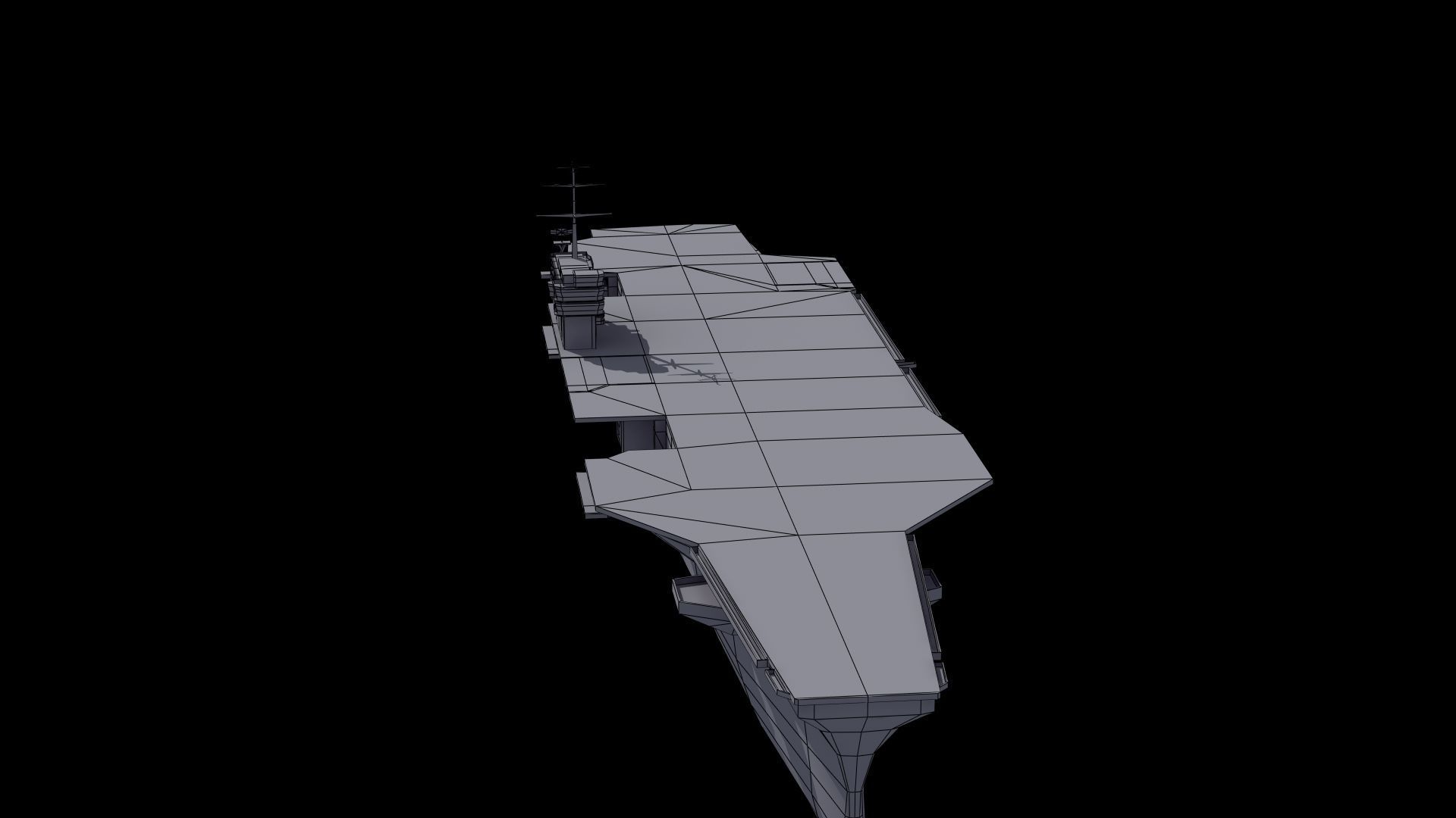 Nimitz Aircraft Carrier Low-poly 3D model_48