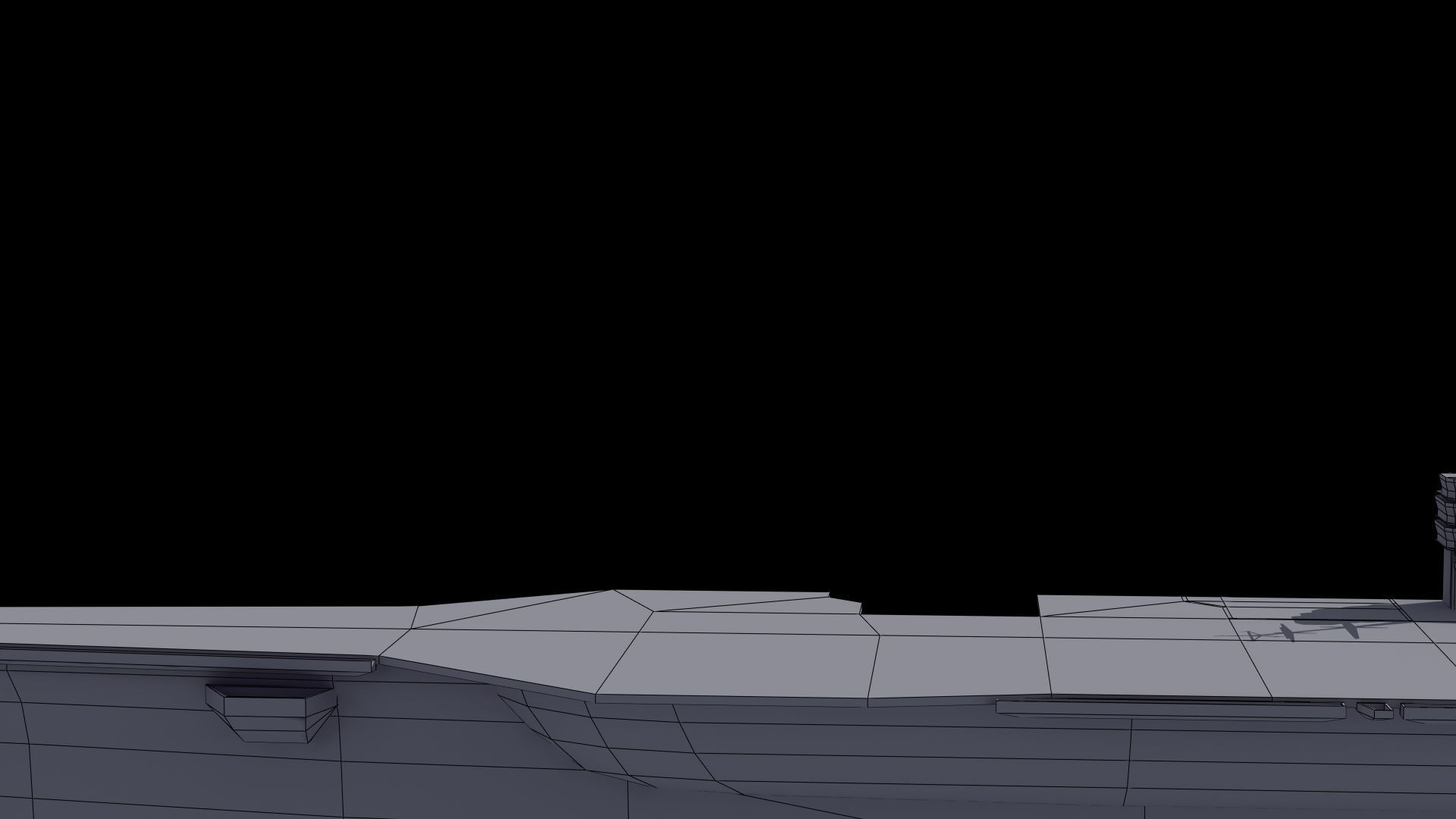 Nimitz Aircraft Carrier Low-poly 3D model_37