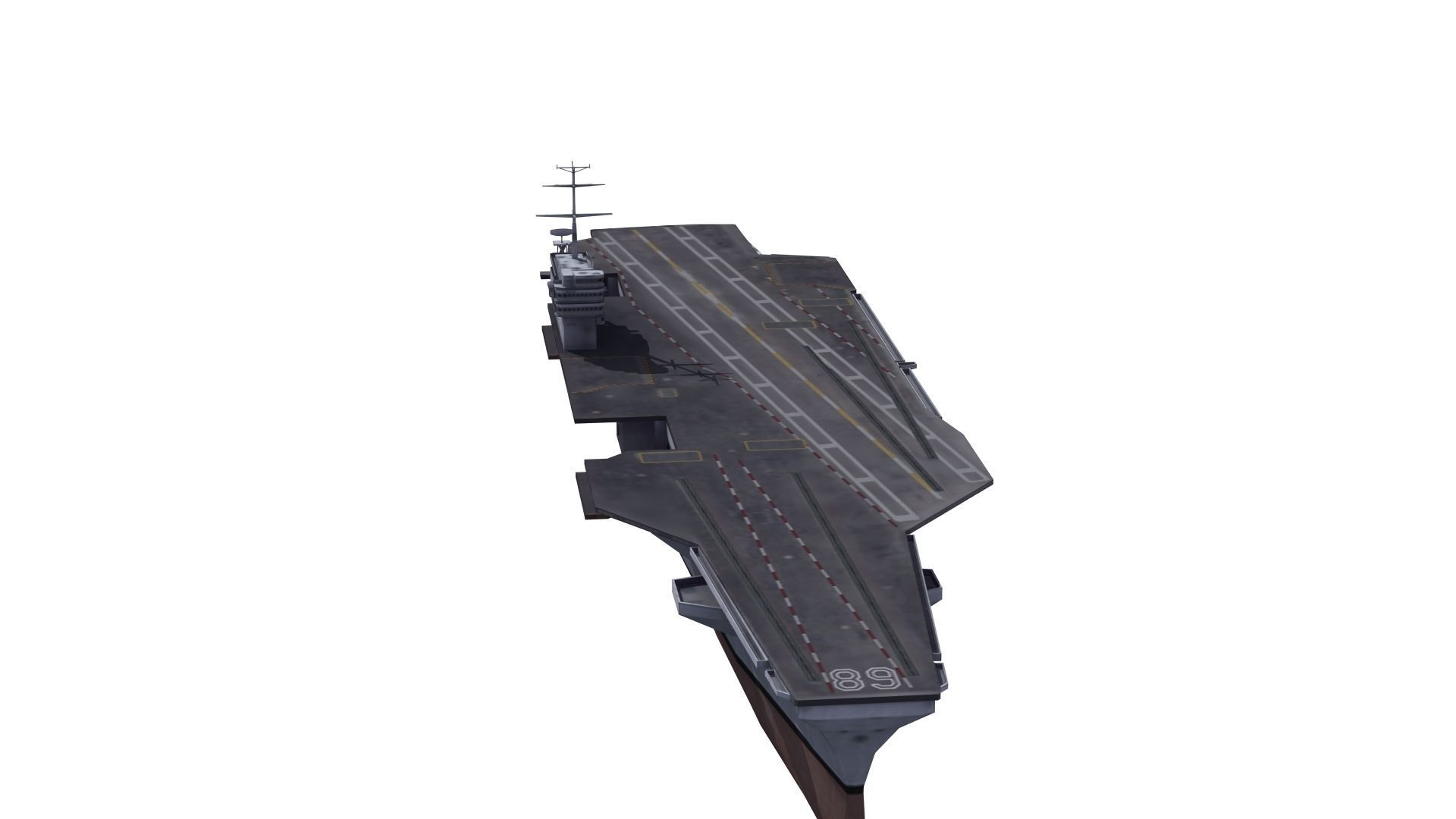 Nimitz Aircraft Carrier Low-poly 3D model_31