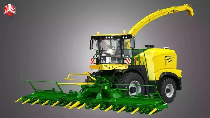 Krone Forage Harvester Combine 3D model