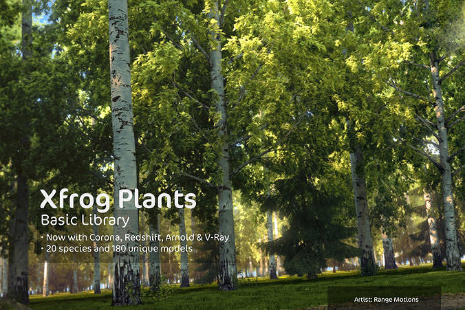 2020 XfrogPlants Basic Tree Library  3D model