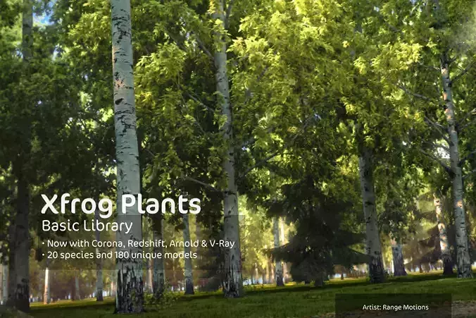 2020 XfrogPlants Basic Tree Library  3D model