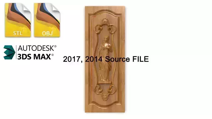 Warrior front overlay source 3dsmax 3dprint