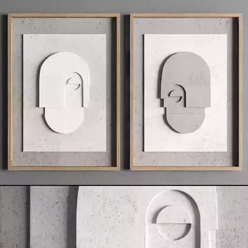 arch frame 01 Low-poly 3D model