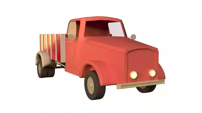 CARTOON ROCKET AND RETRO CAR