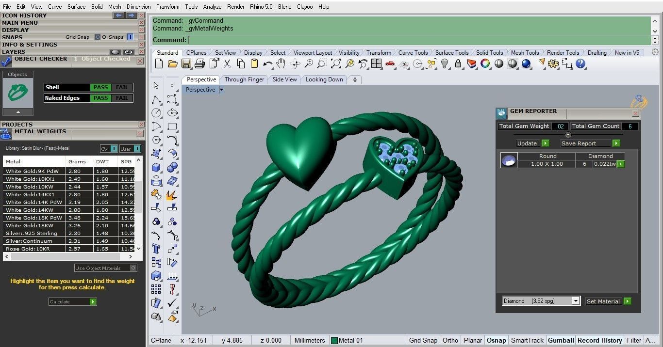 heart ring 3D print model_3