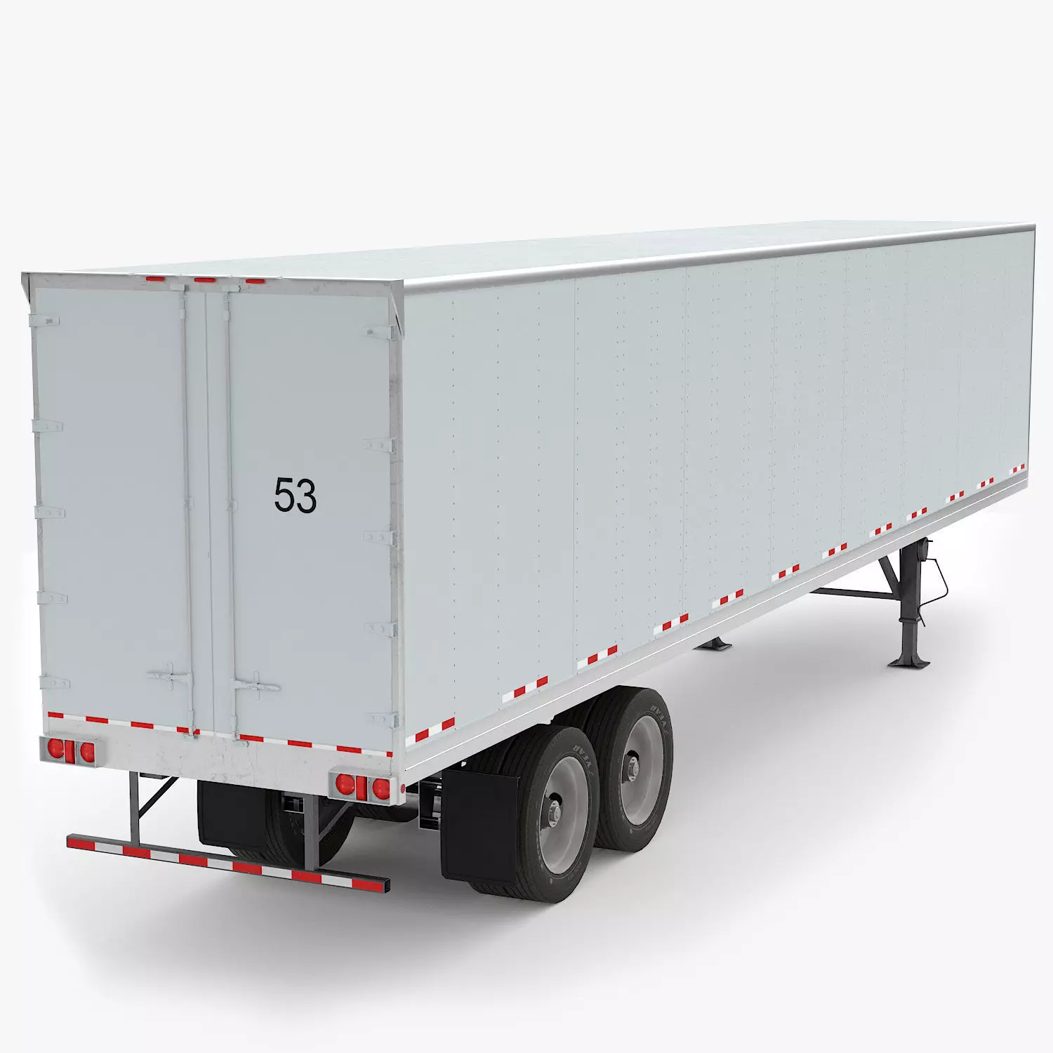 Refrigerated Semitrailer Low-poly 3D model