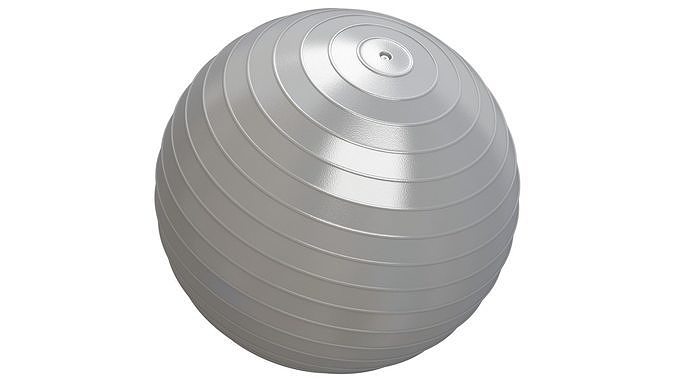 Yoga Ball gray 3D model