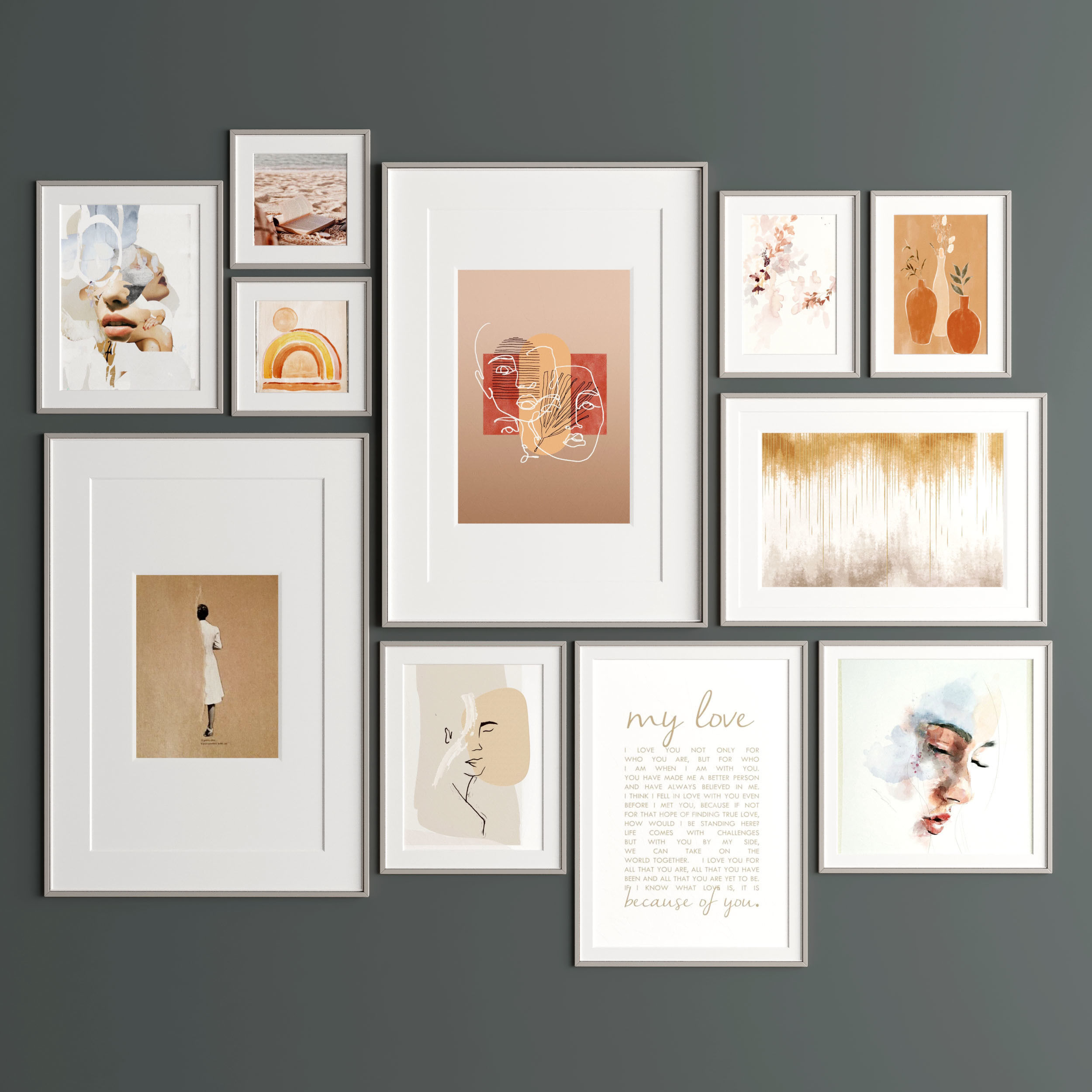 Art Frame 313 Low-poly 3D model_3