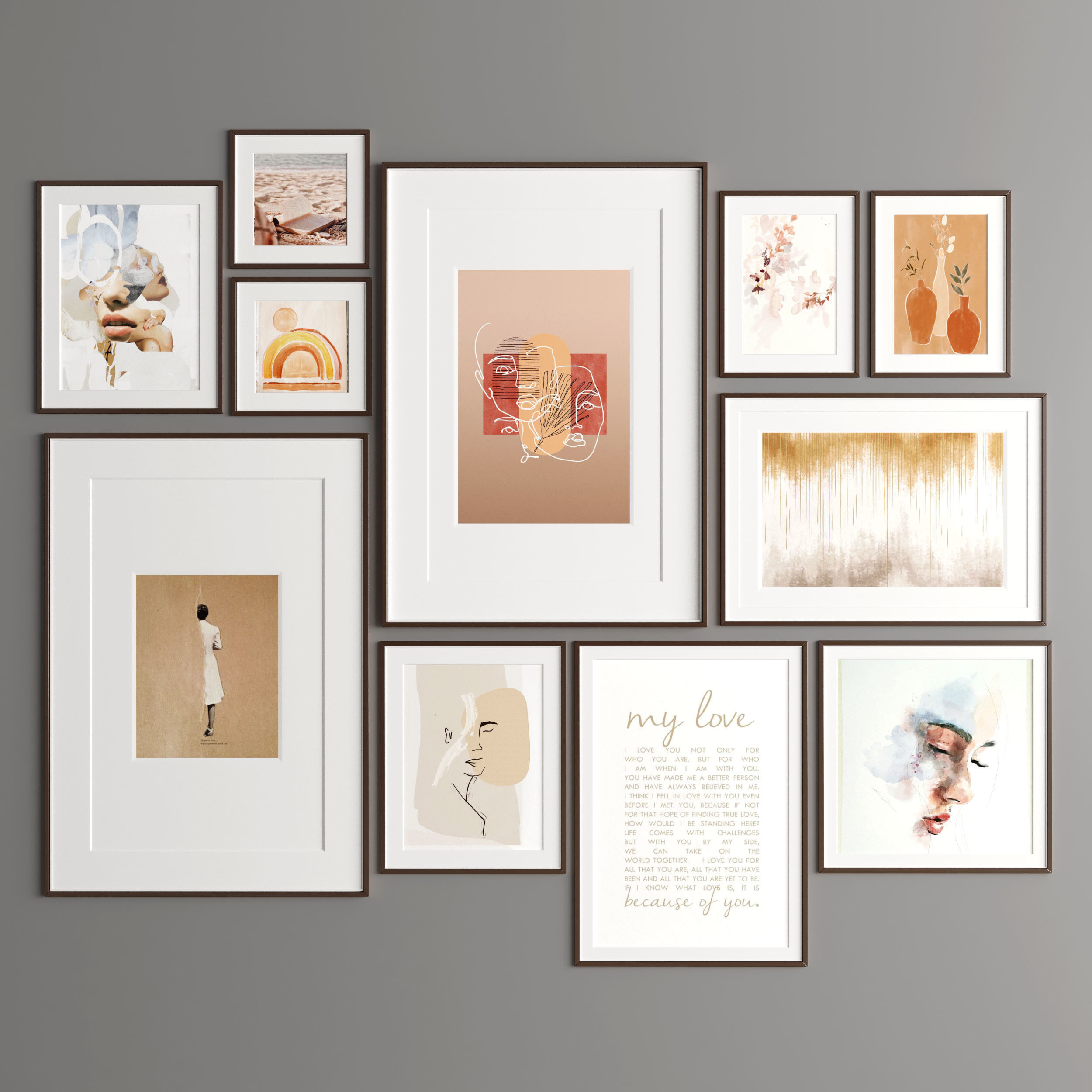 Art Frame 313 Low-poly 3D model_1