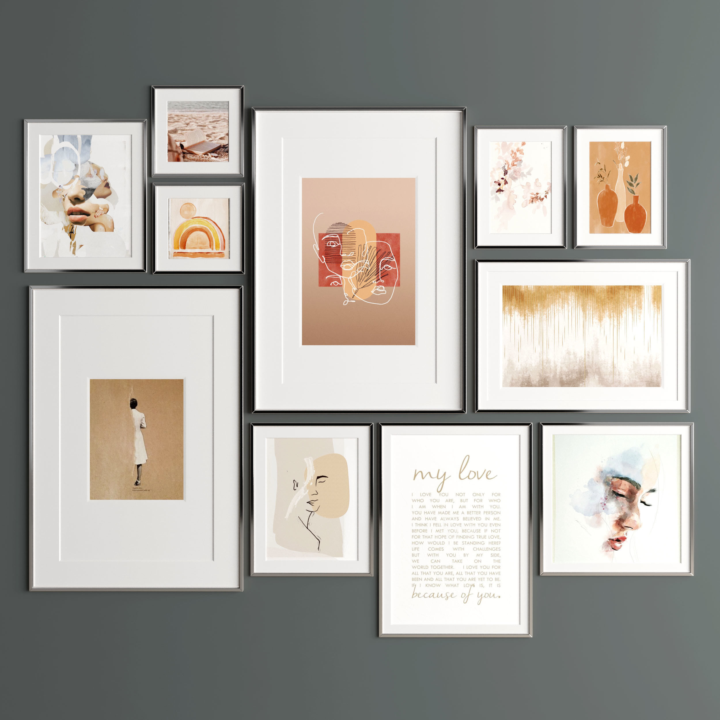 Art Frame 313 Low-poly 3D model_2