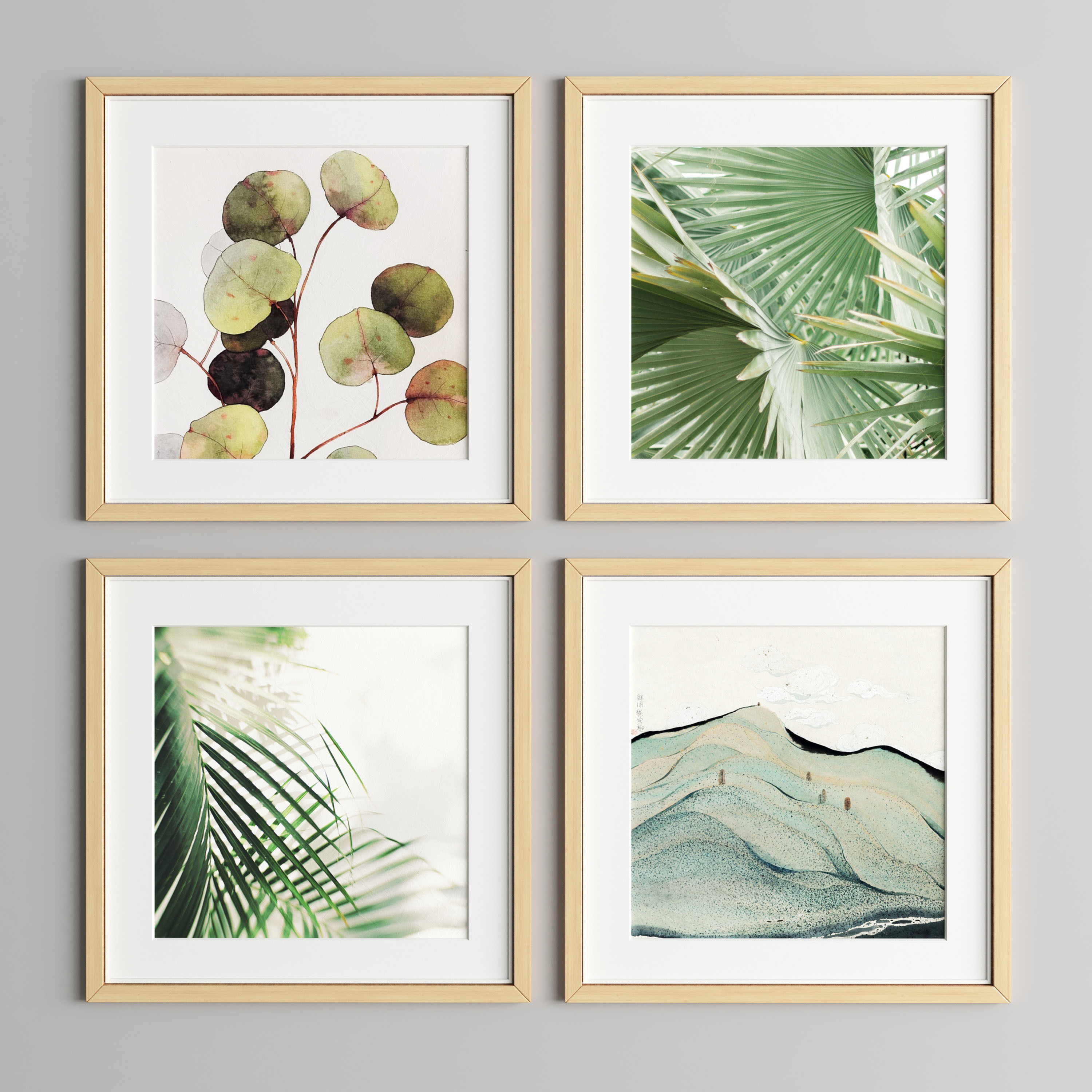 Art Frame B08 Low-poly 3D model_2