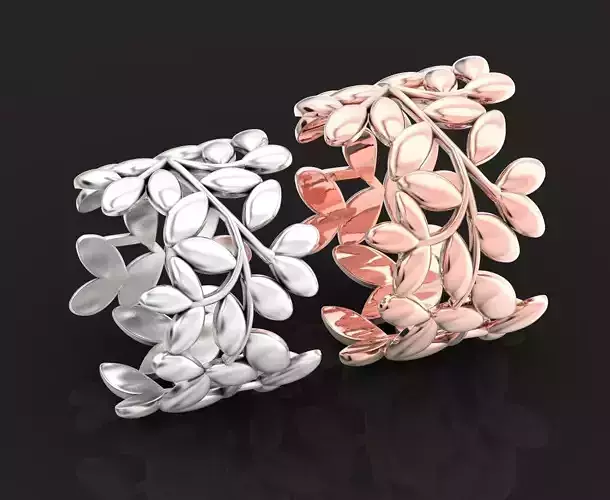 Tiffany wedding ring leaf