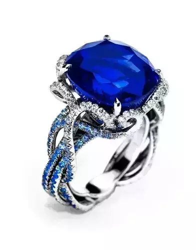 ring with stones Anna Hu Haute Joallerie