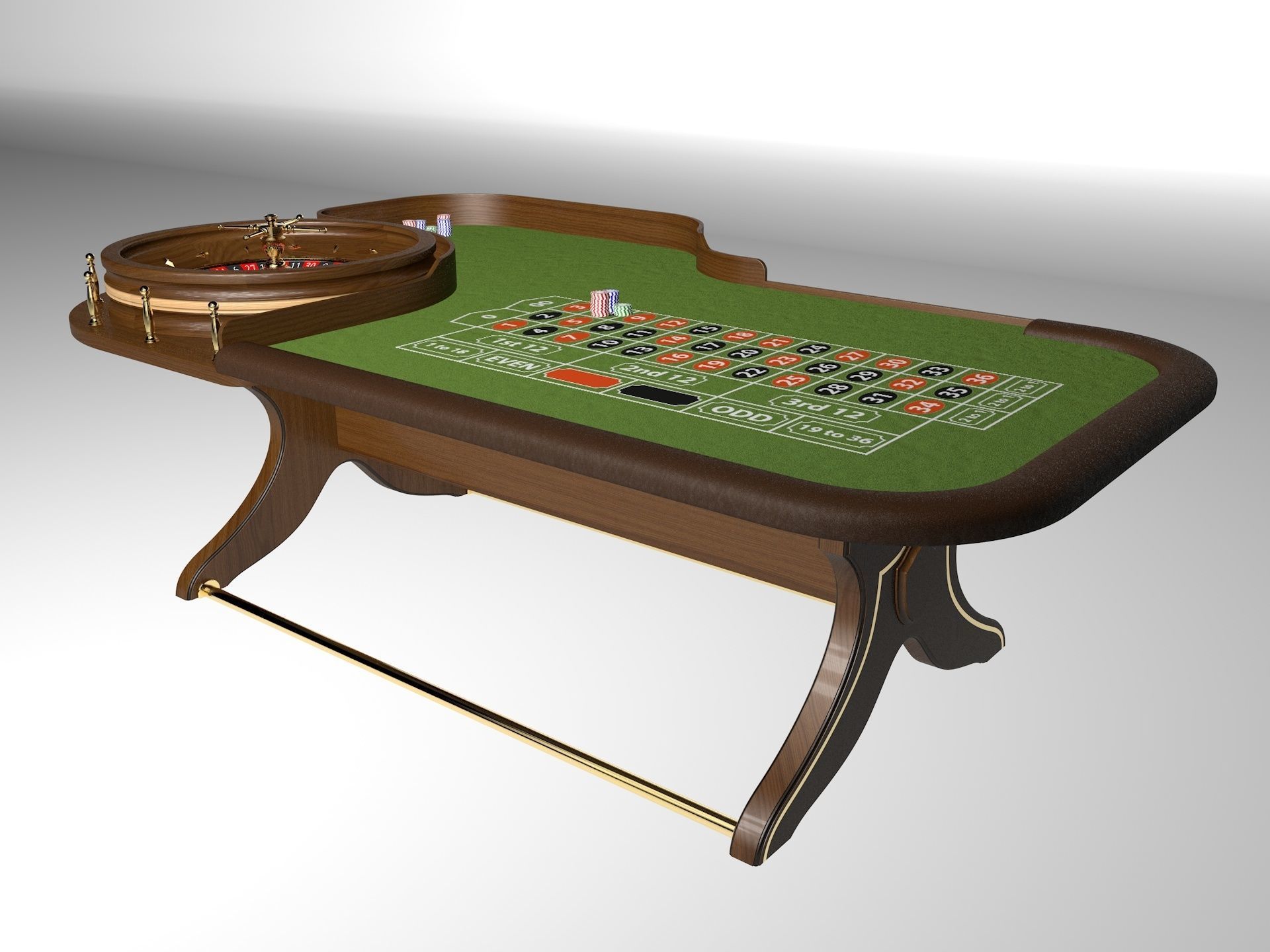 Roulet spin 3D model_0