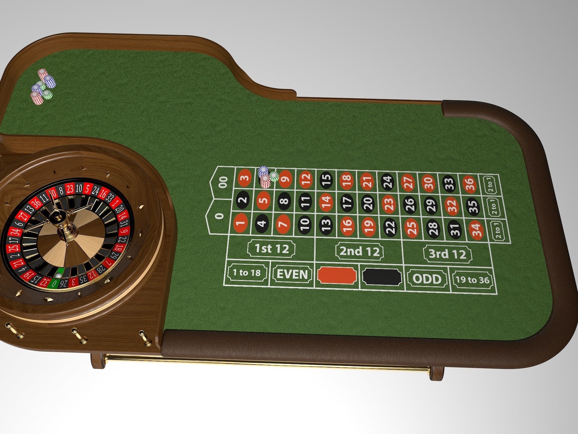 Roulet spin 3D model_2