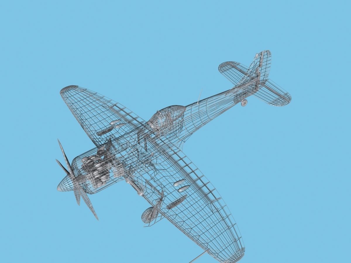 Hawker Tempest MKII V04 RAF 3D model_16