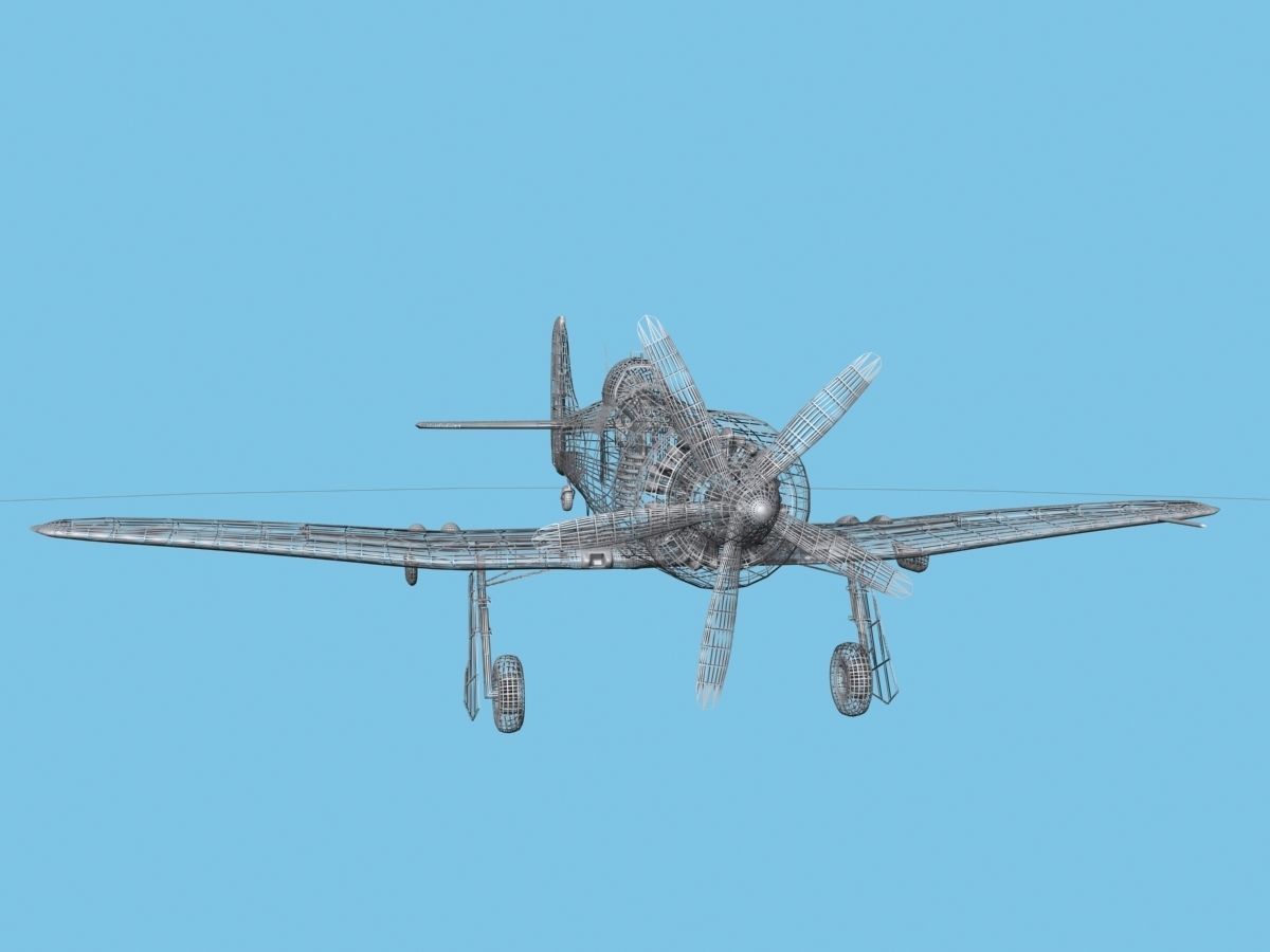 Hawker Tempest MKII V04 RAF 3D model_12