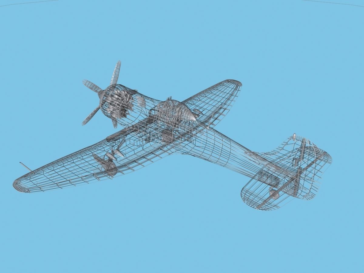 Hawker Tempest MKII V04 RAF 3D model_15