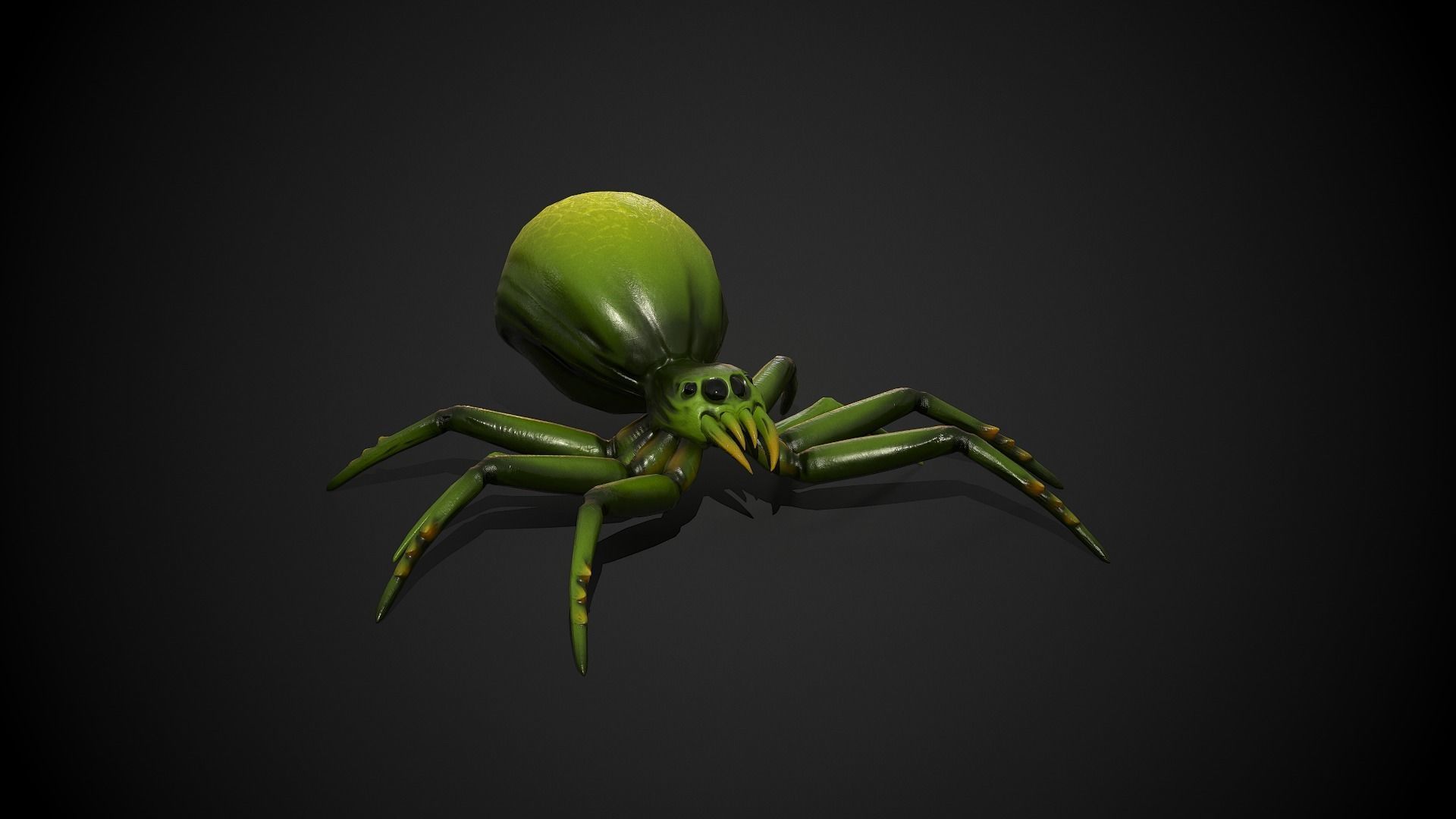 Spider insect1 - Game Ready Low-poly 3D model Low-poly 3D model_10