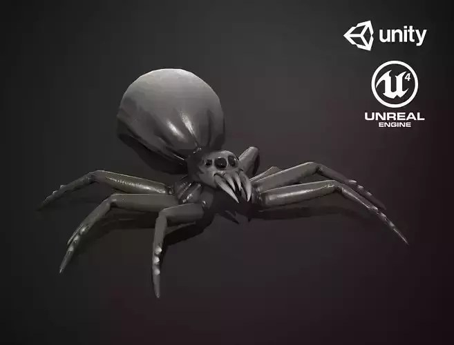 Spider insect1 - Game Ready Low-poly 3D model Low-poly 3D model