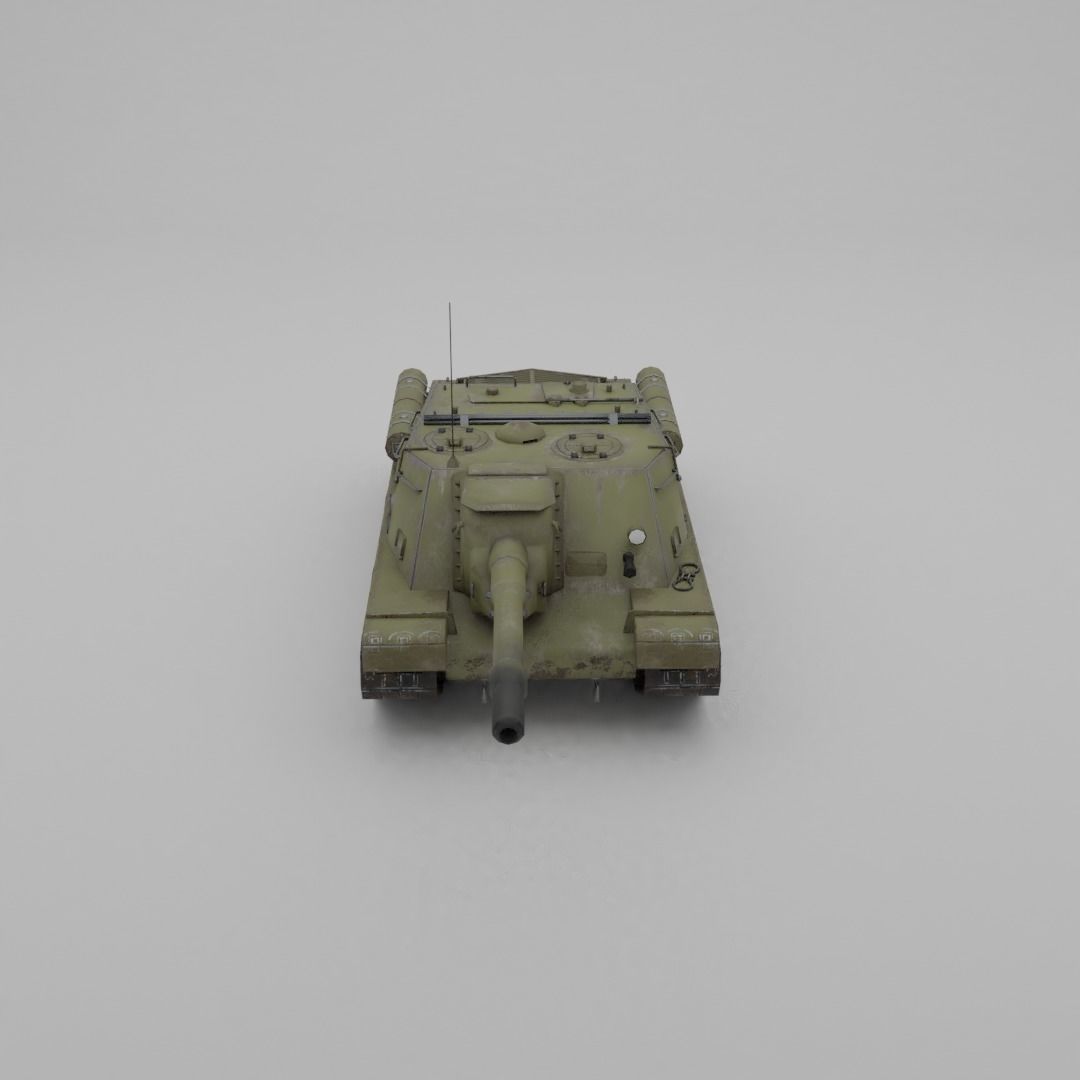 ISU-152 Heavy Assault Tank Low-poly 3D model_20