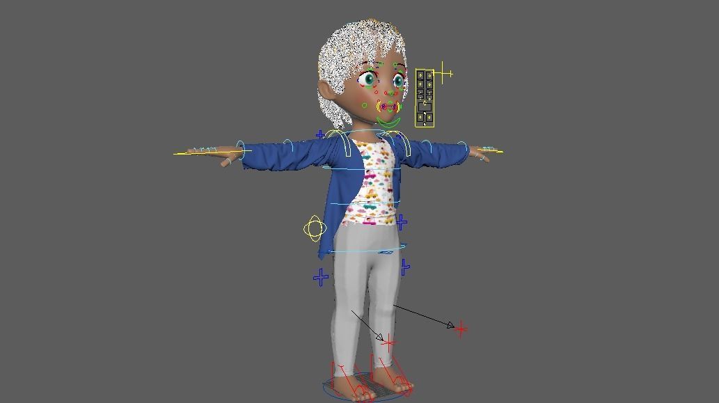 Boy little 3D model_2