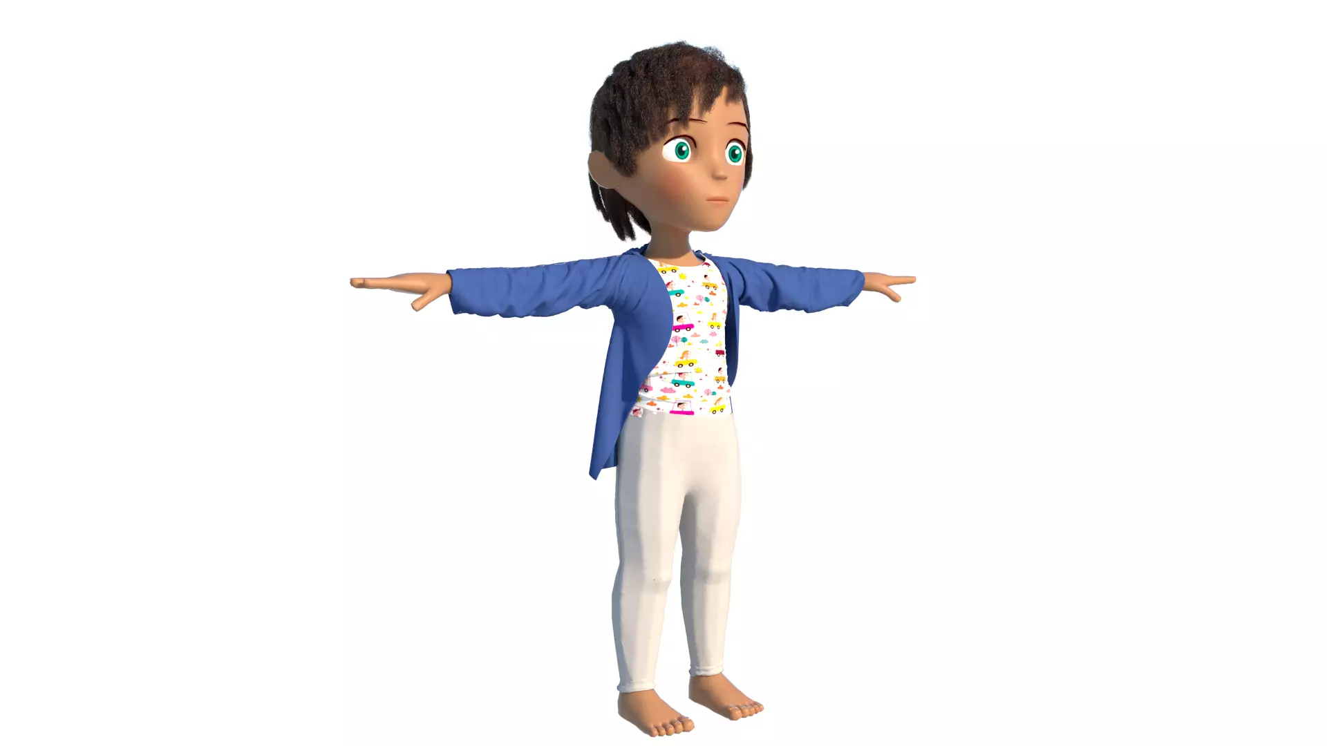 Boy little 3D model_0