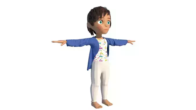 Boy little 3D model