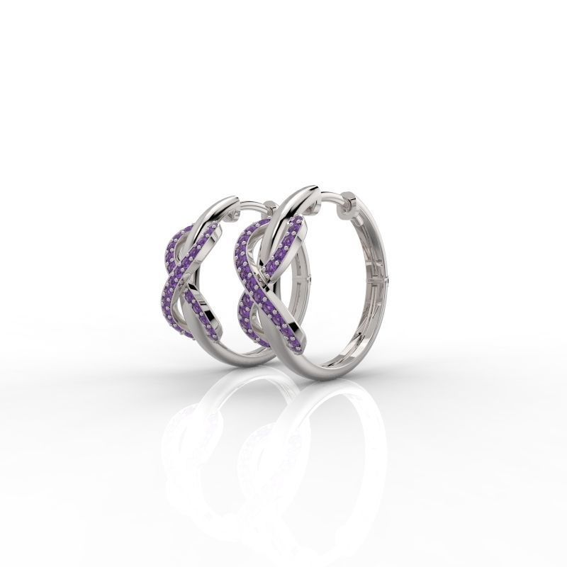 Set Tiffany diamonds infinite - Ring - Earring 3D Model Collection_20