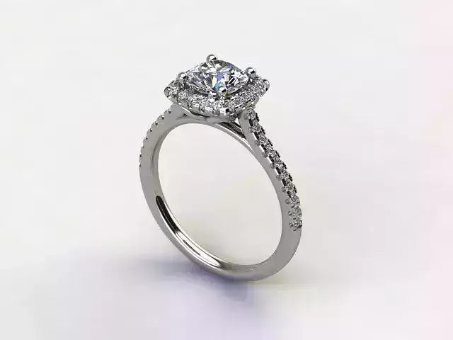 10062 diamond halo engagement ring