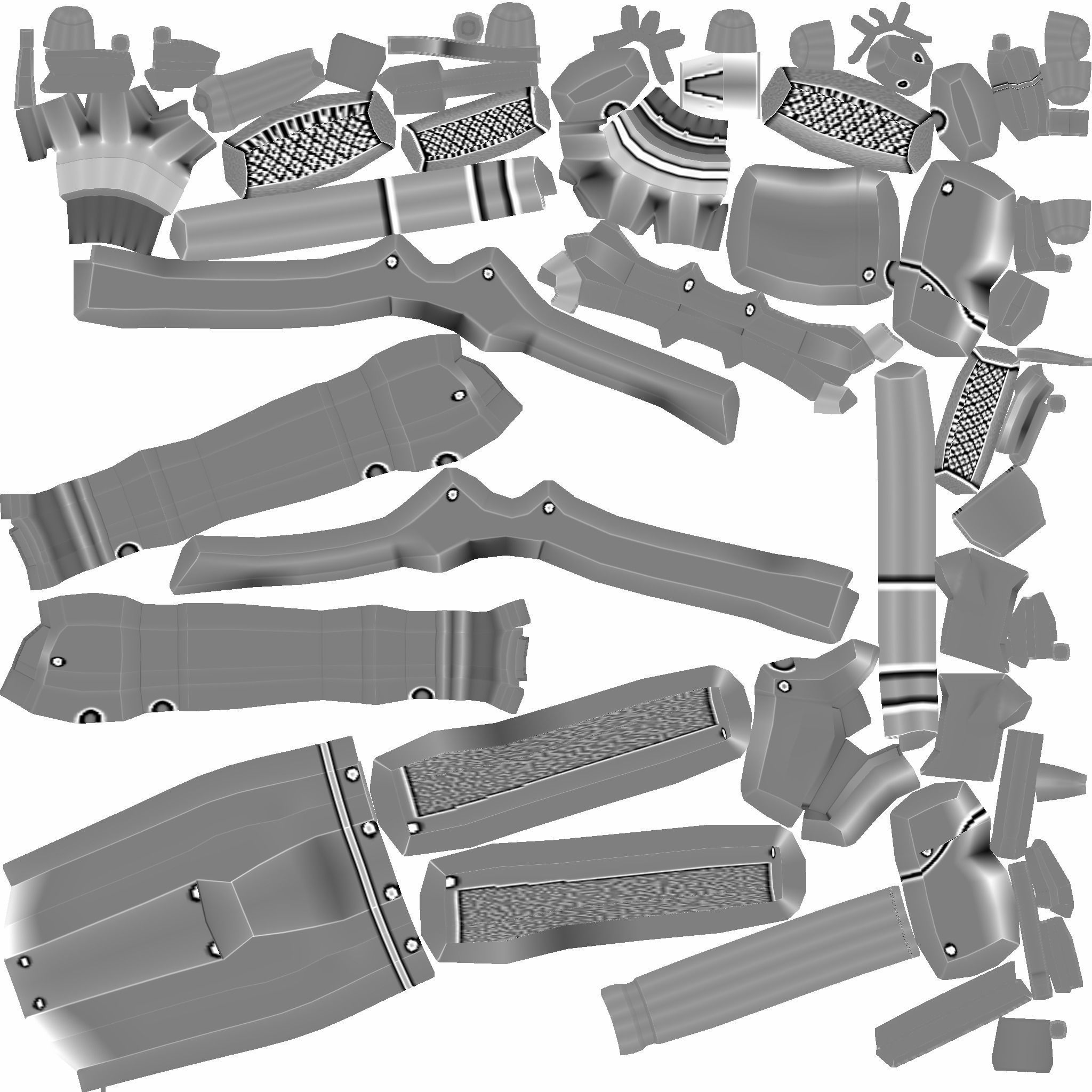 Sci-Fi Dragunov Sniper - Kalashnikov Gun Weaponry Low-poly 3D model_27