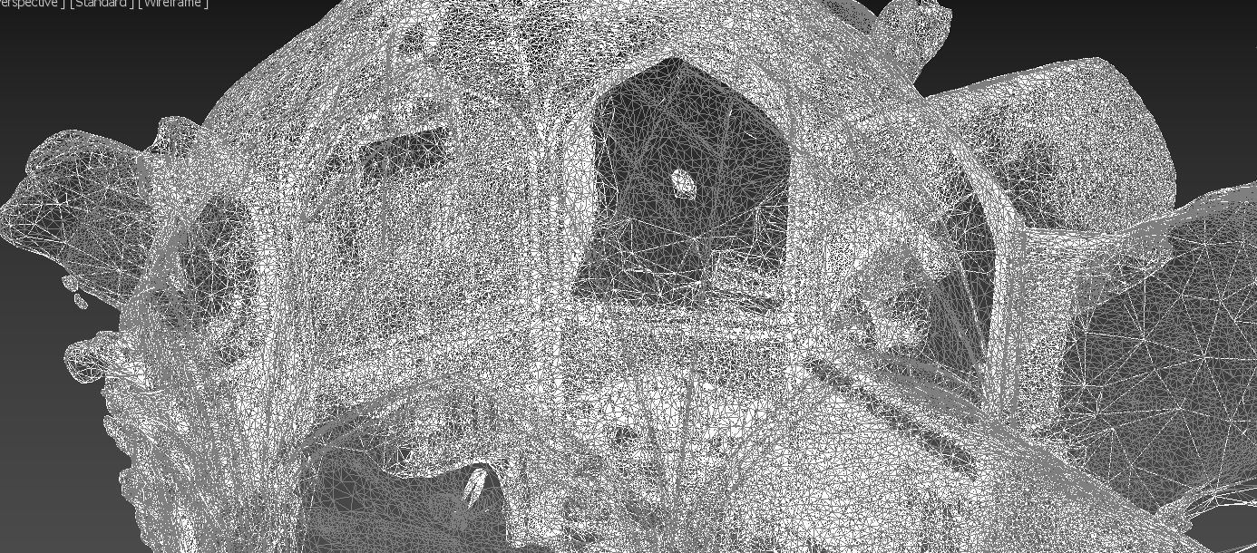 Monument Building With Texture 3D model_6