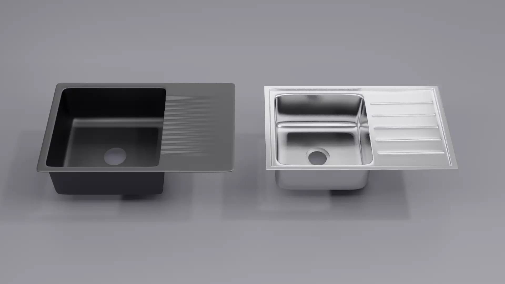 Kitchen Sinks IKILSVIKEN and VATTUDALEN - Ikea 3D model_0