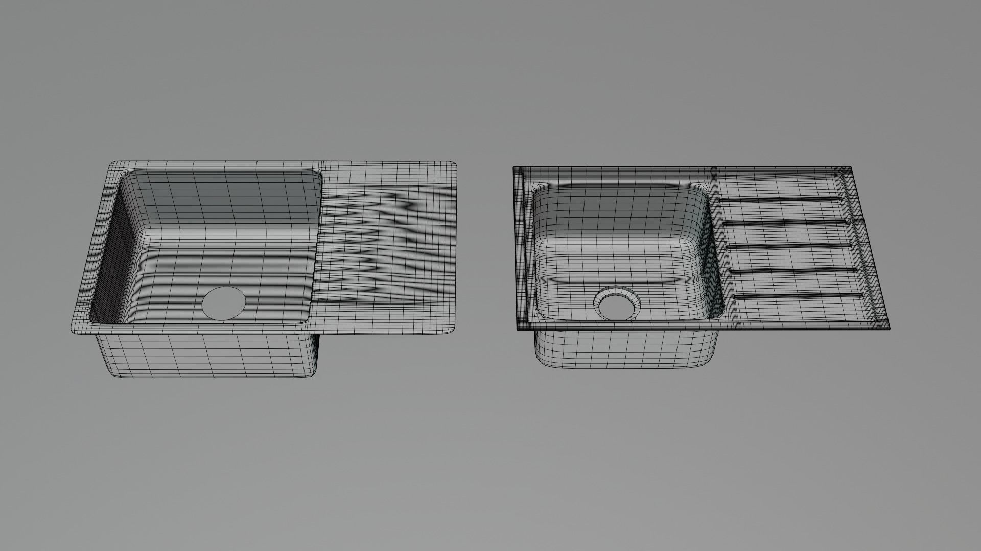 Kitchen Sinks IKILSVIKEN and VATTUDALEN - Ikea 3D model_4