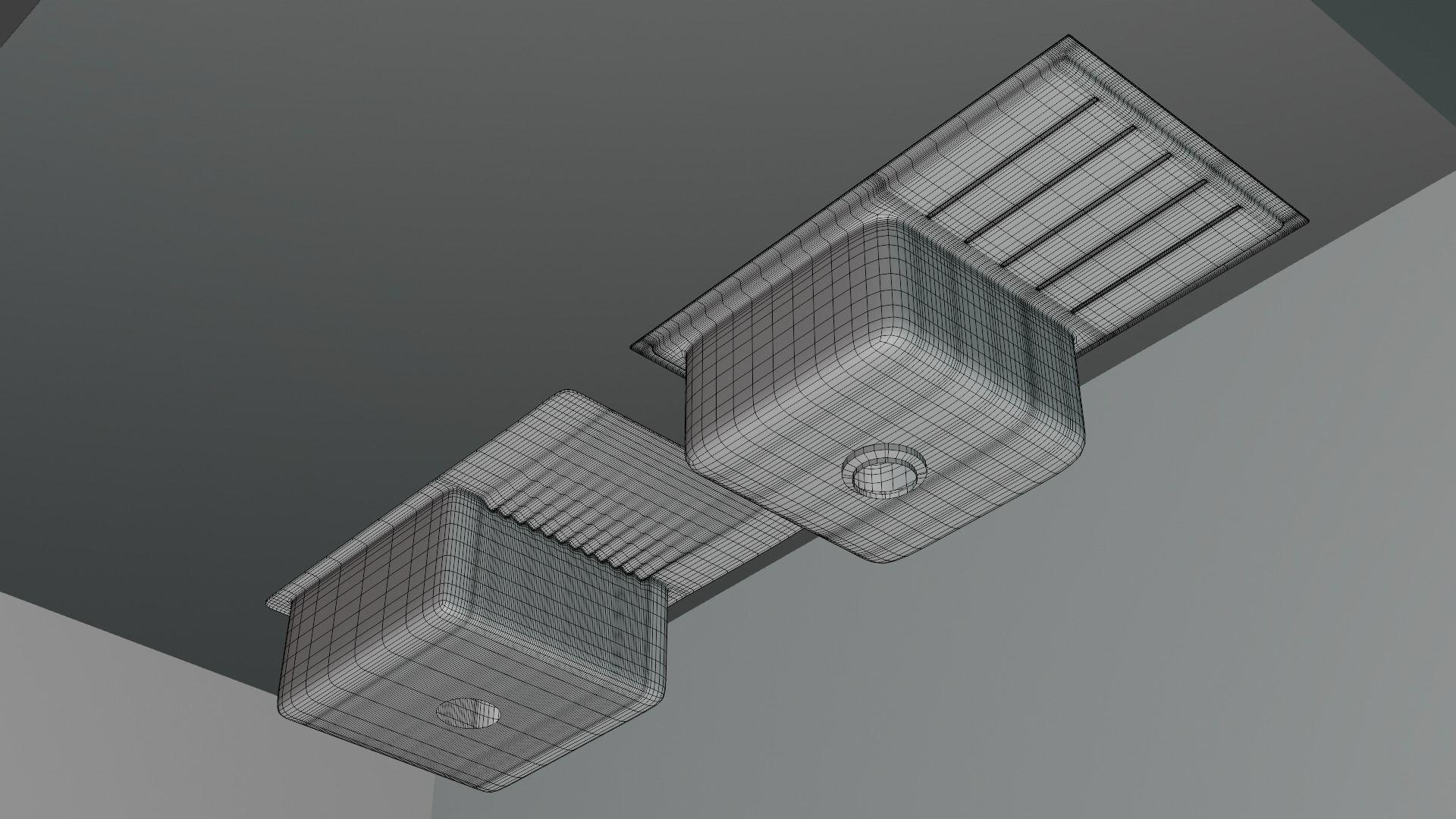 Kitchen Sinks IKILSVIKEN and VATTUDALEN - Ikea 3D model_10