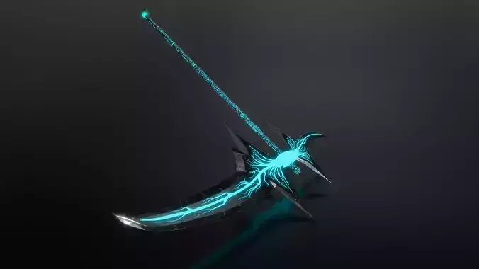 Scythe sword that glows