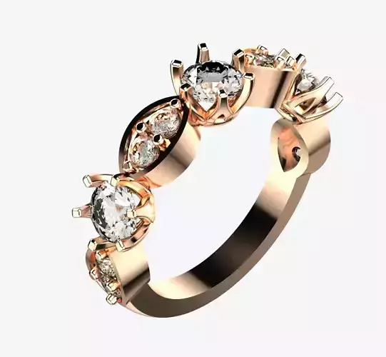 Ladies Fancy Diamond Eternity Ring