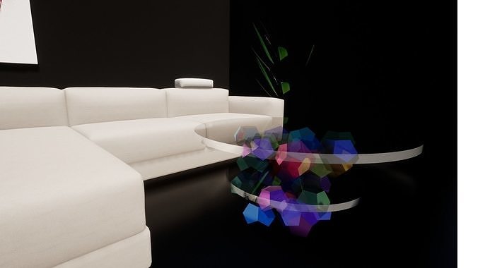 Crystal cocktail table Free 3D model